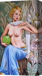 Catherine Abel Canvas Paintings - Primavera by Catherine Abel
