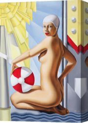 Catherine Abel Canvas Paintings - Sunworshipper I by Catherine Abel