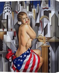 Catherine Abel Canvas Paintings - The Beauty of Her by Catherine Abel