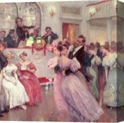 Charles Canvas Paintings - The Ball by Charles Wilda