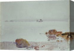 Seascapes Canvas Paintings - Seascape by Childe Hassam