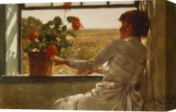 Summer Canvas Prints - Summer Evening by Childe Hassam