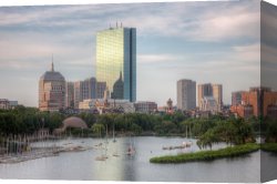 Boston Celebration Canvas Prints - Boston Skyline I by Clarence Holmes