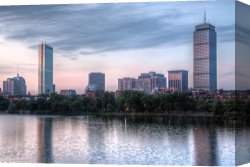 Boston Celebration Canvas Prints - Boston Skyline III by Clarence Holmes