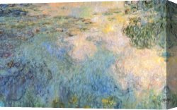 Cubist Lilies Canvas Prints - Basin Of Water Lilies by Claude Monet