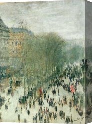 Richard Coeur De Lion on His Way to Jerusalem Canvas Prints - Boulevard des Capucines by Claude Monet