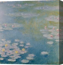 Claude Monet Canvas Prints - Nympheas at Giverny by Claude Monet