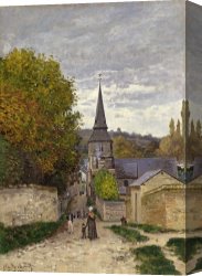 Street Canvas Prints - Street in Sainte Adresse by Claude Monet
