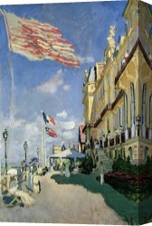 Hotel Canvas Prints - The Hotel des Roches Noires at Trouville by Claude Monet