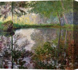 Claude Monet Canvas Prints - The Lake at Montgeron by Claude Monet