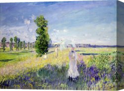 Claude Monet Canvas Prints - The Walk by Claude Monet
