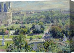 The Garden of Eden Canvas Prints - View of the Tuileries Gardens by Claude Monet