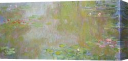Claude Monet Canvas Prints - Waterlilies at Giverny by Claude Monet