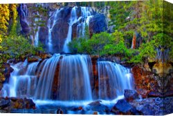 A Day in Paradise Canvas Prints - Paradise Falls by Collection 14
