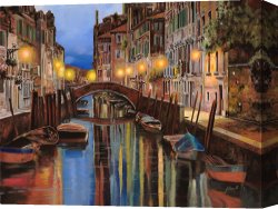 Transportation Canvas Prints - alba a Venezia by Collection 7