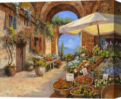 Il Mercato Galleggiante a Venezia Canvas Prints - Il Mercato Del Lago by Collection 7