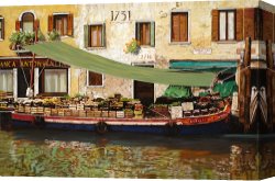 Il Mercato Galleggiante a Venezia Canvas Prints - il mercato galleggiante a Venezia by Collection 7