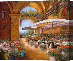 Il Mercato Galleggiante a Venezia Canvas Prints - Il Mercato Sotto I Portici by Collection 7