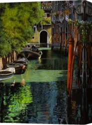 Collection 7 Canvas Prints - il palo rosso a Venezia by Collection 7