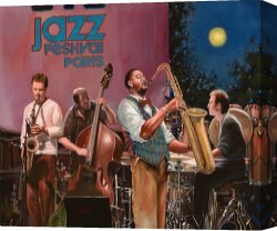 Jazz Festival in Paris Canvas Prints - jazz festival in Paris by Collection 7