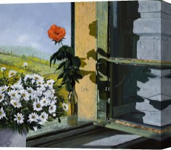 Rosa Bonheur Canvas Prints - La Rosa Alla Finestra by Collection 7