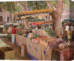 Il Mercato Galleggiante a Venezia Canvas Prints - Mercato Provenzale by Collection 7
