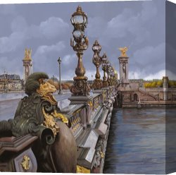 Jazz Festival in Paris Canvas Prints - Paris-pont Alexandre III by Collection 7