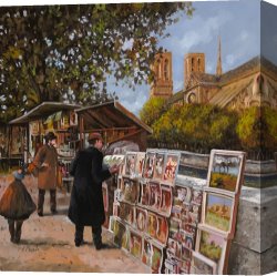 La Rive Gauche Canvas Prints - Rive gouche by Collection 7