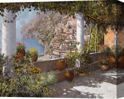 Collection 7 Canvas Prints - terrazza a Positano by Collection 7