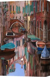 Il Mercato Galleggiante a Venezia Canvas Prints - Venezia a colori by Collection 7