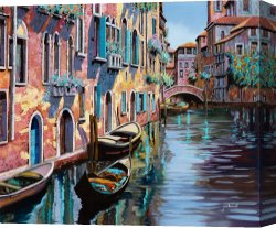 Rosa Bonheur Canvas Prints - Venezia In Rosa by Collection 7