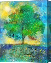 Summer Night Canvas Prints - Firefly summer nights by Collection 8