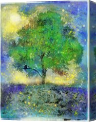 Summer Night Canvas Prints - Firefly summer nights by Collection 8