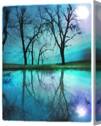 Night Canvas Paintings - Night sky by Collection 8