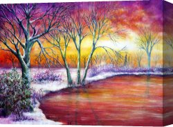 Song of The North Canvas Prints - Winter's Song by Collection 9