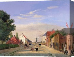 Berlin Street Scene Canvas Prints - Street Scene by Danish School