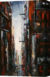 Cold Canvas Paintings - Damp And Cold by Debra Hurd