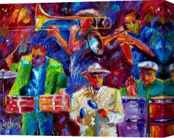 Impressionism Canvas Prints - Latin Jazz by Debra Hurd