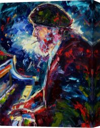 Night Canvas Paintings - Night Tripper by Debra Hurd