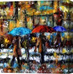 A Day in Paradise Canvas Prints - Wet Winter Day by Debra Hurd