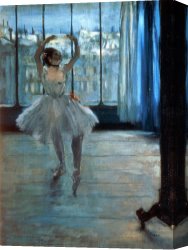 Edgar Degas Canvas Prints - Dancer in Front of a Window by Edgar Degas