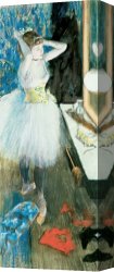 Room Canvas Paintings - Dancer in her dressing room by Edgar Degas