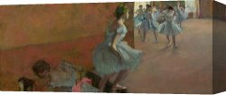 Edgar Degas Canvas Prints - Dancers Ascending a Staircase by Edgar Degas