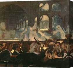 Edgar Degas Canvas Prints - The ballet scene from Meyerbeer's opera Robert le Diable by Edgar Degas