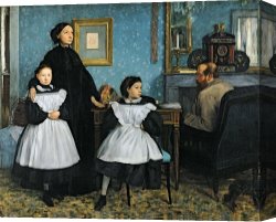 Family Canvas Prints - The Bellelli Family by Edgar Degas
