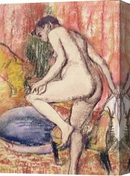 Edgar Degas Canvas Prints - The Toilet by Edgar Degas