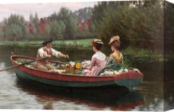 A Day in Paradise Canvas Prints - Market Day by Edmund Blair Leighton