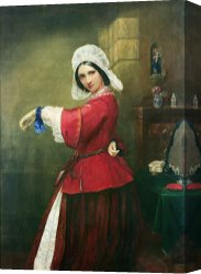 Lady Clown Canvas Prints - Lady in French Costume by Edmund Harris Harden