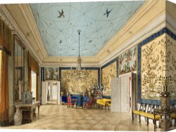 Apartments of Queen Elizabeth of Prussia, Charlottenburg Palace, Berlin Canvas Prints - The Chinese Room in The Royal Palace, Berlin by Eduard Gaertner