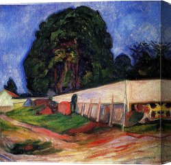 Summer Night Canvas Prints - Summer Night at Asgarstrand by Edvard Munch